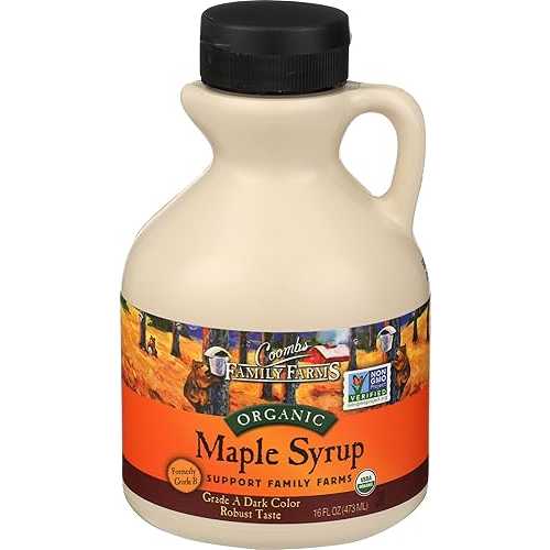 Coombs Family Farms Maple Syrup, Organic Grade A, Dark Color, Robust T...