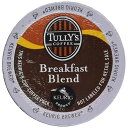 Tully's Coffee, Breakfast Blend, Single-Serve Keurig K-Cup Pods, Medium Roast Coffee, 48 Count (2 Boxes of 24 Pods)