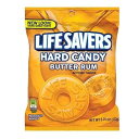 ライフセーバーズ バターラム ハード キャンディ バッグ、6.25 オンス Life Savers Lifesavers Butter Rum Hard Can...