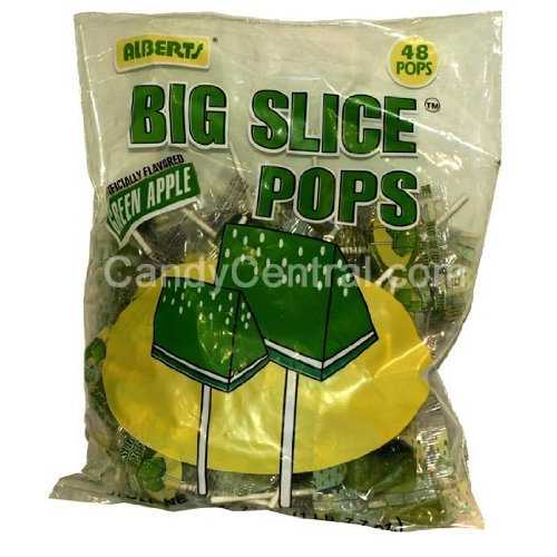 ӥå 饤 ݥåץ ꡼ åץ - С &  Big Slice Pops Green Apple - Albe...