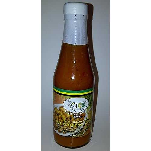 JCS ホット カリプソ ソース - 西インド風 11.5 オンス - ジャマイカ産 JCS Reggae Country Style Brand JCS Hot Calypso Sauce - West Indian Style 11.5 oz - Product of Jamaican