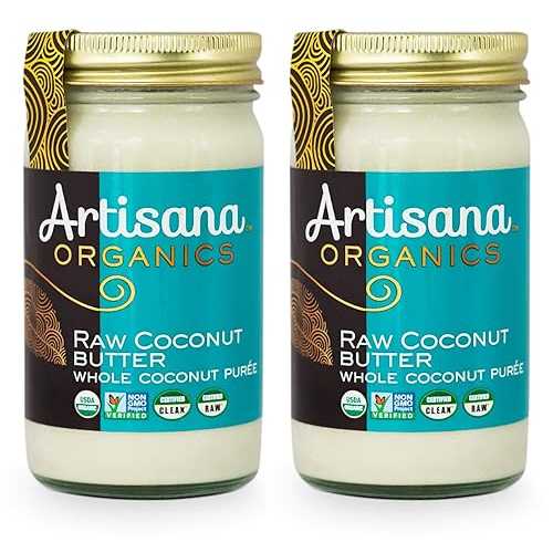 Artisana Organics Raw Coconut Butter (2 Pack (14 oz)) No Sugar Added, ...