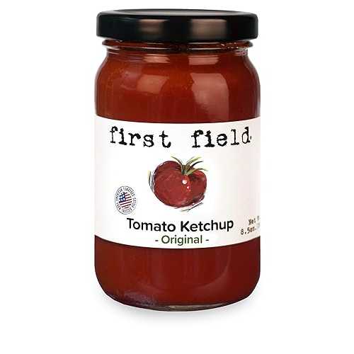 First Field Original Tomato Ketchup 100% Jersey Fresh Tomatoes by the NJDA Gluten Free 8.5 oz
