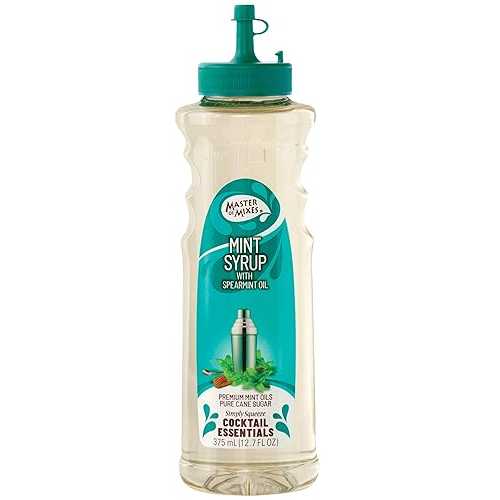 Master of Mixes カクテル エッセンシャル ミント シロップ、375 ML ボトル (12.7 液量オンス)、個別箱..