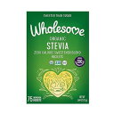 Wholesome Organic Stevia, Zero Calorie Sweetener Blend, Non GMO, 75 Count(Pack of 1)