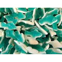 Candy Korner Blue Sharks Blue Gummi Sharks 2 Pound ( 32 OZ )