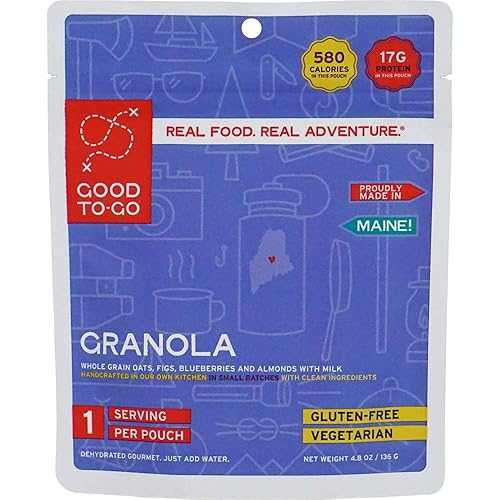 GOOD TO-GO Granola (Single Serving) Camping & Backpacking Food Just Ad...
