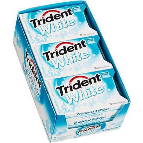 ȥ饤ǥ ۥ磻ȥ奬ե꡼ࡢ󥿡꡼16 ġ9 ct Trident White Sugar Free Gum,...
