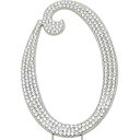 Sparkly Rhinestones Sparkly Rhinestone O Letter Cake Topper - 4.62