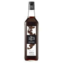 1883 Maison Routin France 1883 Chocolate Syrup - Flavored Syrup for Hot & Iced Beverages - Gluten-Free, Vegan, Non-GMO, Kosher, Preservative-Free, Made in France Glass Bottle 1 Liter (33.8 Fl Oz)