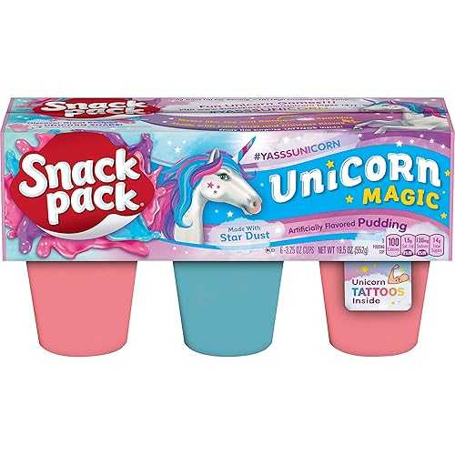 Snack Pack Pie Pudding Cups, Unicorn, 19.5 oz (6 ct)