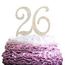 LINGPAR 26 Years Birthday Cake Topper - New Best Crystal Rhinestone 26th Wedding...