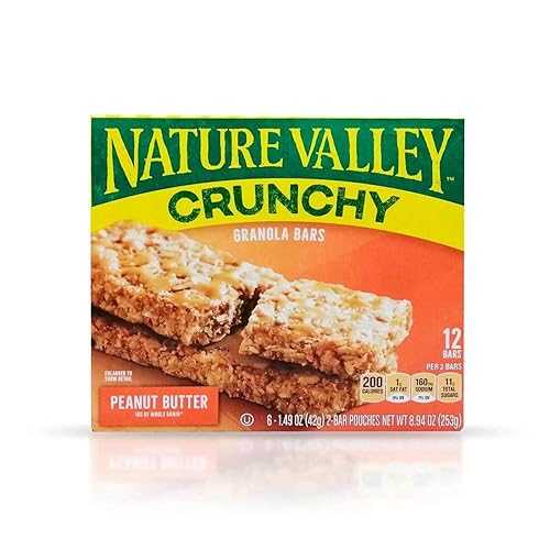 Nature Valley Crunchy Granola Bars, Peanut Butter, 12 Ct, 8.94 oz (6 Pouches) Nature Valley Crun..