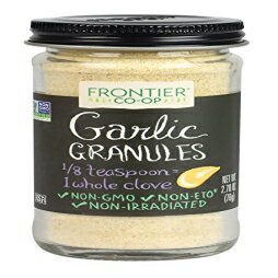 Frontier Culinary Spices ガーリック顆粒、2.7オンスボトル Frontier Culinary Spices Garlic Granules, 2.7-Ounce Bottle