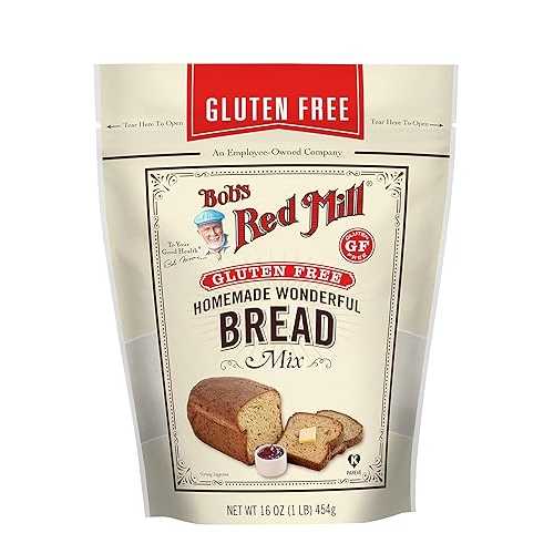 Bob's Red Mill グルテンフリー 自家製ワンダフルブレッドミックス、16オンス (4個パック) Bob's Red Mill Gluten Free Homemade Wonderful Bread Mix, 16-ounce (Pack of 4)