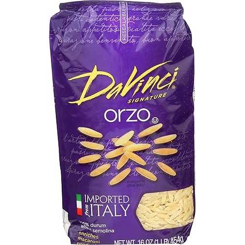 DaVinci Signature, Orzo, 16 Ounce Resealable Bags (Pack of 12) DaVinci Signature, Orzo, 16 Ounce Resealable Bags (Pack of 12)