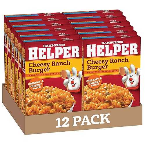 Hamburger Helper Cheesy Ranch Burger, 5.9 Ounces, 12 per Case Hamburger Helper Cheesy Ranch Burger, 5.9 Ounces, 12 per Case