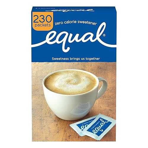 同等の甘味料パケット 230 個パッケージ (12 個パック) Equal Sweetener Packets 230-Count Packages (Pack of 12)
