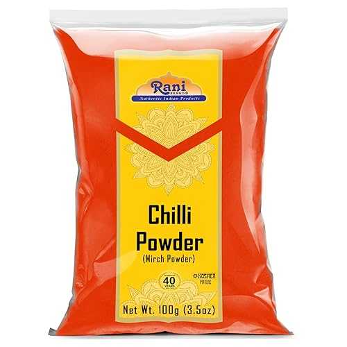 Rani Brand Authentic Indian Products Rani Chilli Powder (Mirchi) Ground Indian Spice 3.5oz (100g) ~ All Natural Salt-Free Vegan No Colors Gluten Friendly NON-GMO Kosher Indian Origin Rani Brand Authentic Indian Products Rani Chilli Powder (Mirchi) Ground Indian Spice 3.5oz (100g) ~ All Natural Salt-Free Vegan No Colors Gluten Friendly NON-GMO Kosher Indian Origin