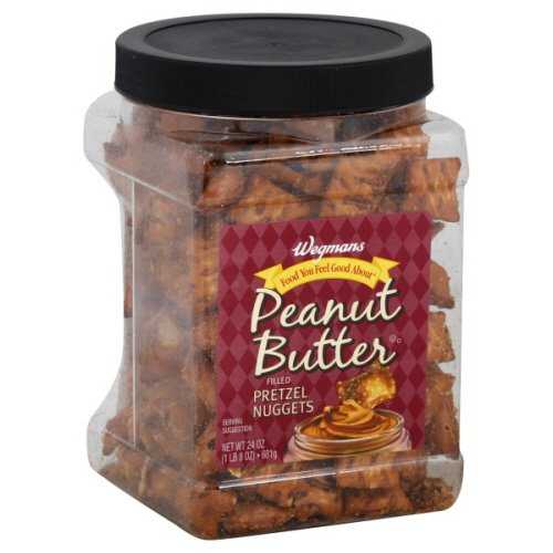 Wgmns Food You Feel Good About 充填プレッツェル ナゲット、ピーナッツバター充填、24 オンス (2 パック) Wegmans Wgmns Food You Feel Good About Filled Pretzel Nuggets, Peanut Butter Filled , 24 Oz ( PAK of 2 )