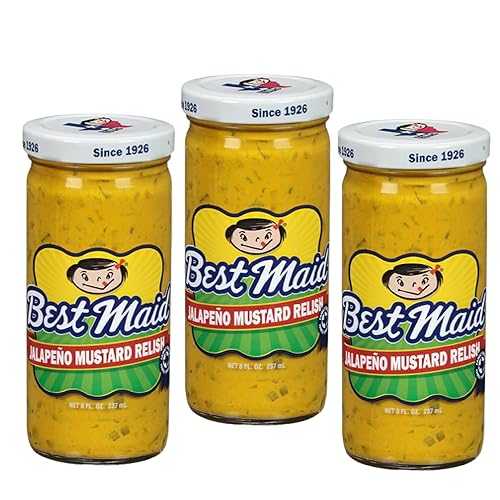 ベスト メイド スウィート ハラペーニョ レリッシュ 8オンス ジャー (3 個パック) Best Maid Products Best Maid Sweet Jalapeno Relish 8oz Jar (Pack of 3)