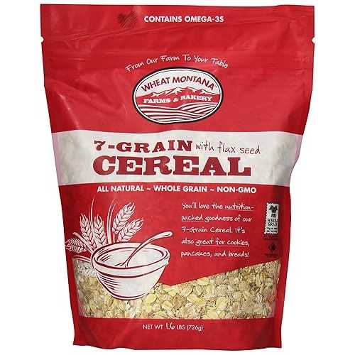 󥿥ʥꥢ롢7γ1.6ݥɡ8ĥѥå Wheat Montana Cereal, 7 Grain with Fla...