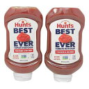 Hunt's トマトケチャップ 100% ナチュラル 高果糖不使用コーンシロップ 20 オンス (2 個パック) Hunt's Tomato Ketchup 100% Natural No High Fructose Corn Syrup 20 oz (Pack of 2)