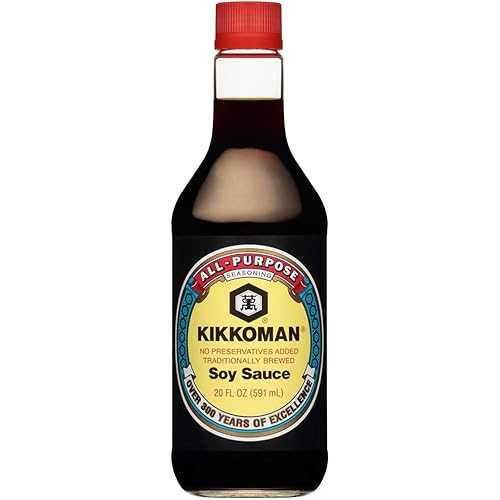 醸造醤油 20 オンス (6 ケース) Kikkoman Brewed Soy Sauce 20 Ounces (Case of 6)