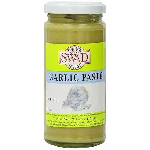 スワッドガーリックペースト、7.5オンス Swad Garlic Paste, 7.5 Ounce
