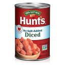 Hunt's Diced Tomatoes No Salt Added, Keto Friendly, 14.5 Ounce (Pack of 12)(4)