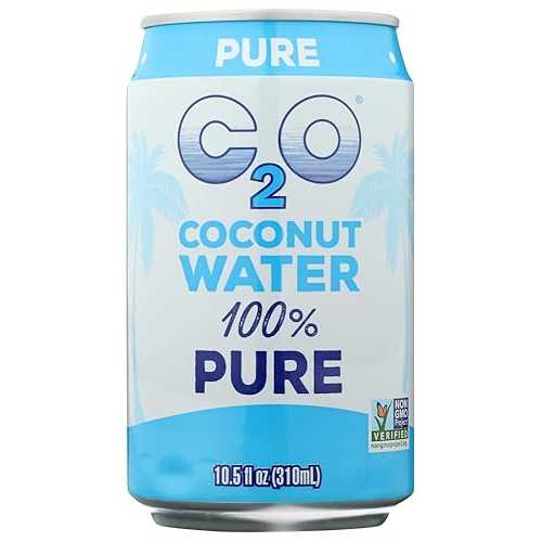 C2O Pure Coconut Water Plant Based Non-GMO No Added Sugar Essential El...