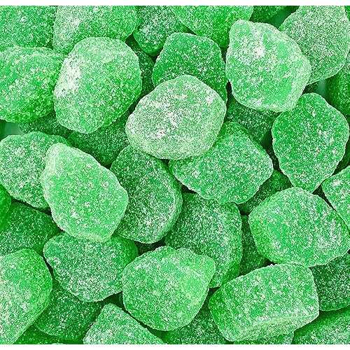 SweetGourmet Candy Spearmint Leaves Green Jelly Spearmint Bulk Candy 4...