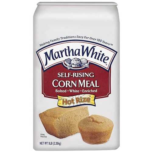 マーサ ホワイト セルフライジング ホワイト エンリッチド コーンミール ミックス、5 ポンド Martha White Self-Rising White Enriched Corn Meal Mix, 5 lb