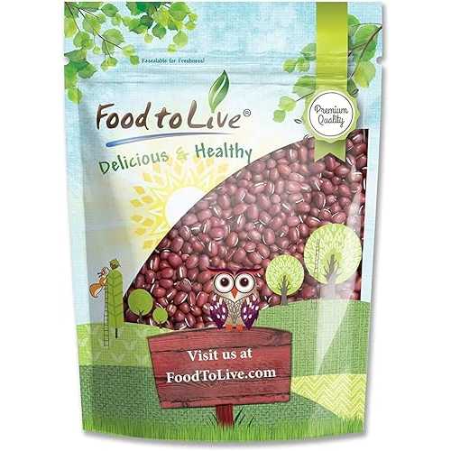 Food to Live Adzuki Beans, 8 Ounces - Whole Dried Azuki Beans (Red Mung Beans), Raw, Vegan, Kosher, Sproutable, Bulk. Perfect for Red Bean Paste, and Asian Dishes. Food to Live Adzuki Beans, 8 Ounces - Whole Dried Azuki Beans (Red Mung Beans), Raw, Vegan, Kosher, Sproutable, Bulk. Perfect for Red Bean Paste, and Asian Dishes.