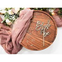 LS Designs Bride to Be Rustic Wood Cake Topper - 4 1/4 in x 7 1/4 in - Bridal Sh...