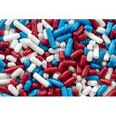 Naturejam Patriotic 4TH of JULY Sprinkles Red, White & Blue Colored BULK Jimmies...