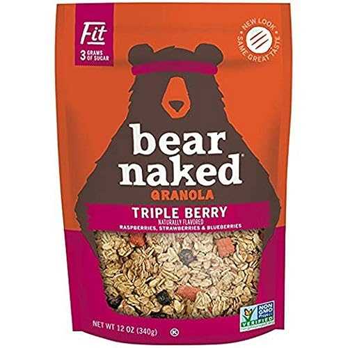 Bear Naked Cereal Triple Berry Crnch Low, 12 Oz (Pack of 6)
