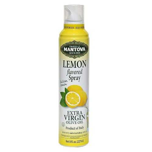Mantova Spray 100% Extra Virgin Olive Oil Lemon 8 Ounce