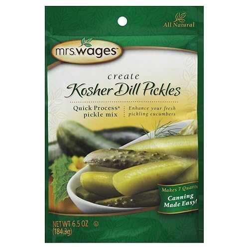 Mrs. Wages Quick Process Kosher Dill Pickle Mix, 6.5-Ounce Packets (Pa...