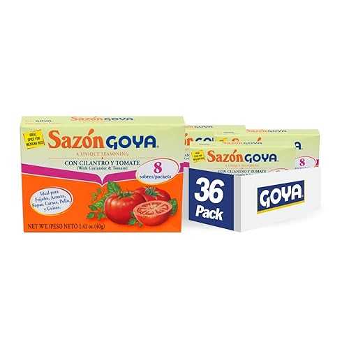 Goya Foods Saz n Seasoning with Cilantro & Tomato, 1.41 Ounce (Pack of 36)