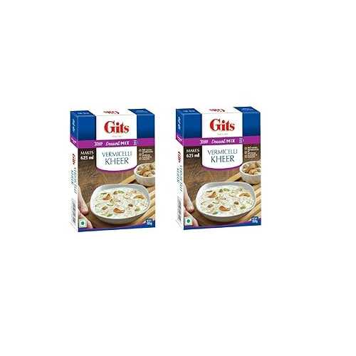 楽天Glomarketギッツ インスタント春雨キーア デザートミックス 100g （2個パック） Gits Instant Vermicelli Kheer Dessert Mix, 100g （Pack of 2）