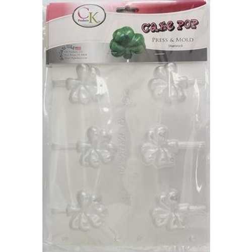 CK Products SHAMROCK Cake Pop press Chocolate Candy Mold - Pack of 3