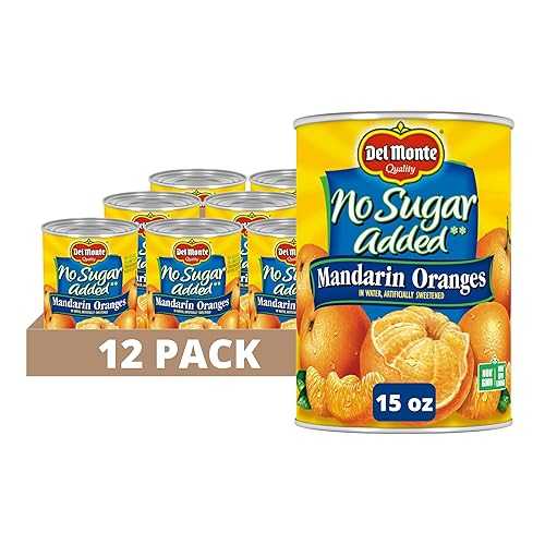 Del Monte Mandarin Oranges in Extra Light Syrup, 8.25 oz Can (Pack of 12), Canned Fruit