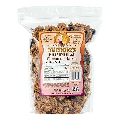 Michele’s Granola Michele's Granola Cinnamon Raisin, Gluten-Free & Non-GMO, 2.25 Pound Bulk Bag