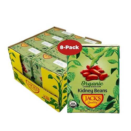 Glomarket㤨Jack's Quality Jack's Beans Jack's Organic Kidney Beans 13.4 oz. Packed with Protein and Fiber, Heart Healthy, Low Sodium & Non GMO (8-PACKפβǤʤ15,305ߤˤʤޤ
