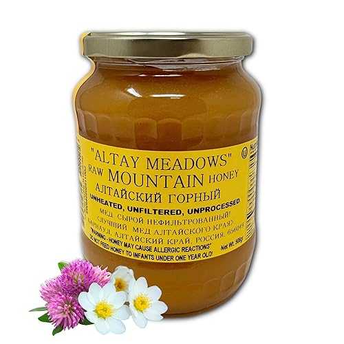 Altay Meadows Altay Raw Mountain Honey - 100% Pure, Unfiltered, Unpasteurized, Ethically Sourced - Glass Jar, 908g / 35.2oz Altay Meadows Altay Raw Mountain Honey - 100% Pure, Unfiltered, Unpasteurized, Ethically Sourced - Glass Jar, 908g / 35.2oz