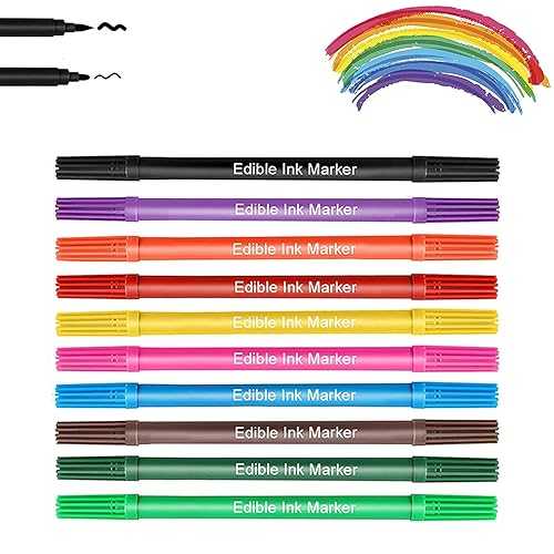 Barley Ears Edible Markers, 10PC Edible Pens, Double Tips Edible t, Edible Markers for Cookies, Food grade t Food Coloring Pens for DIY Fondant Cakes Frosting Easter Eggs Baking, Cookie Icing Decorating Barley Ears Edible Markers, 10PC Edible Pens, Double Tips Edible t, Edible Markers for Cookies, Food grade t Food Coloring Pens for DIY Fondant Cakes Frosting Easter Eggs Baking, Cookie Icing Decorating