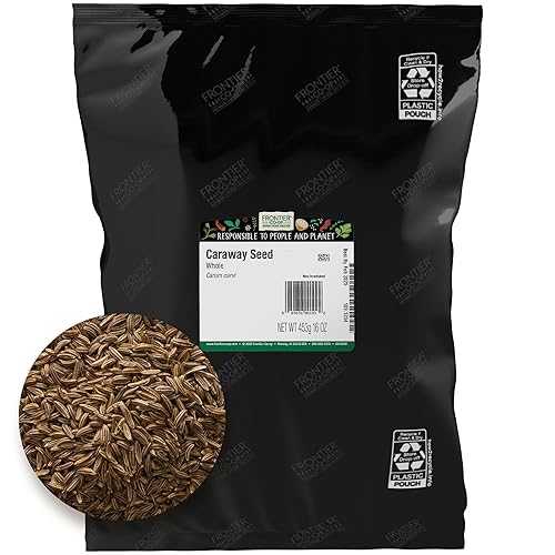 Frontier Co-op Whole Caraway Seed, 1lb Bulk Bag - Warm & Earthy Flavor - Caraway Seeds for Bread, Cooking, Baking & Culinary Dishes, Kosher