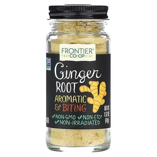 フロンティア ジンジャー ルート グラウンド、1.52 オンス ボトル Frontier Co-op Frontier Ginger Root Ground, 1.52-Ounce Bottle