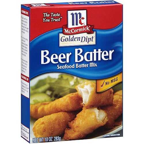 McCormick Golden Dipt Beer Batter Seafood Batter Mix, 10 oz (Pack of 8)
